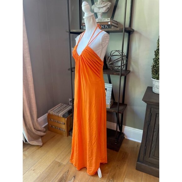 Jonathan Simkhai Hayes Dress Orange Womens Size Large - Picture 7 of 13